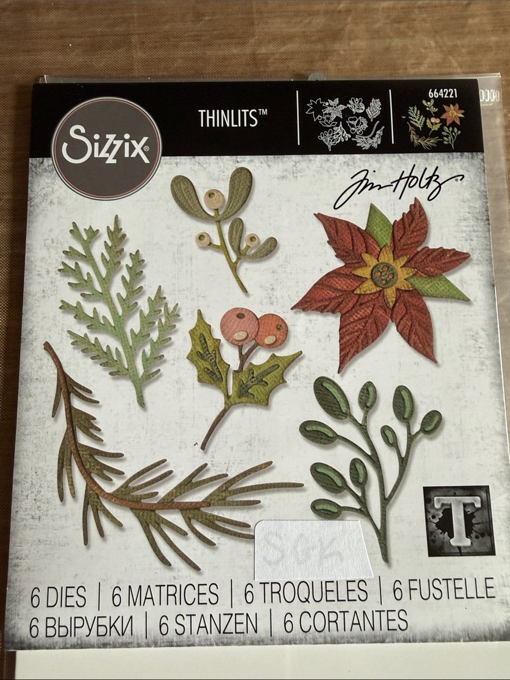 Sizzix Tim Holtz Large Funky Festive Thinlits Dies